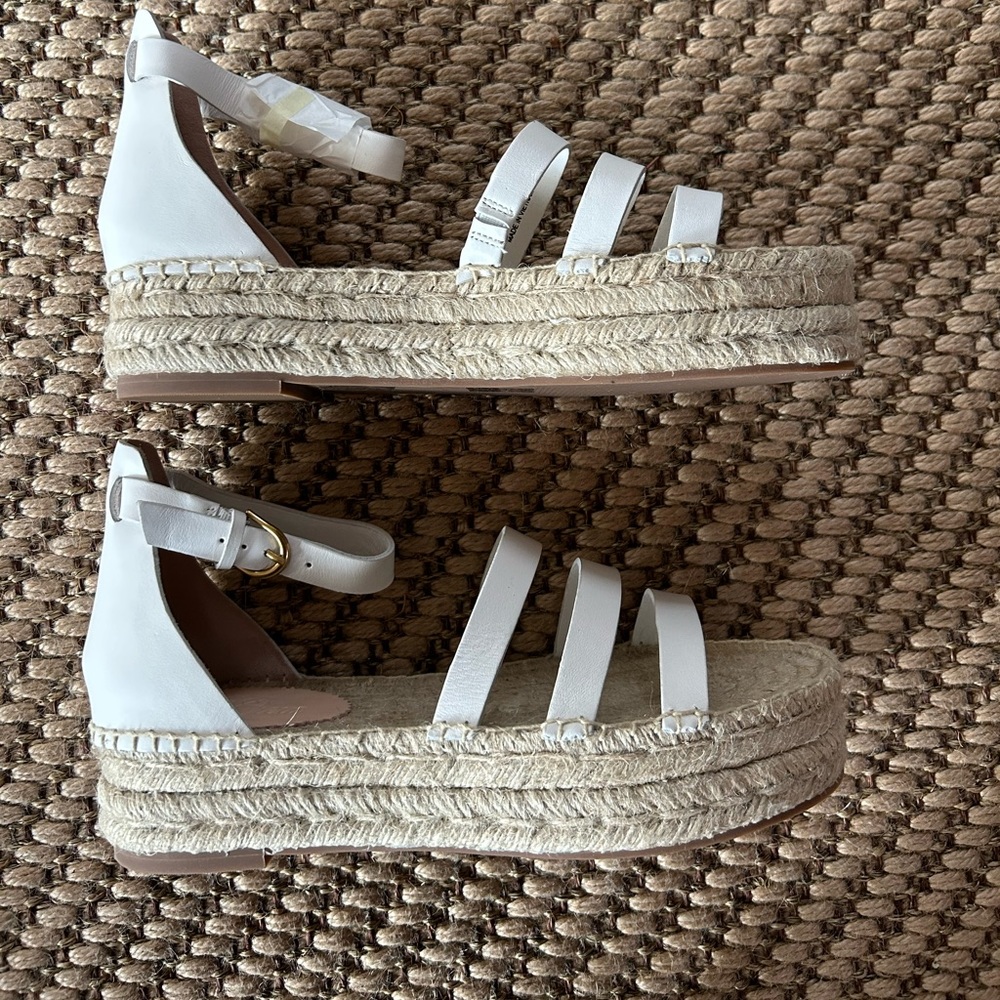 J.Crew Grace Leather Gladiator Espadrille Sandals